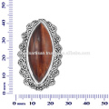 Attrayante Tiger Eye Gemme Naturelle Avec Argent Sterling Bague Designer Designer Bijoux